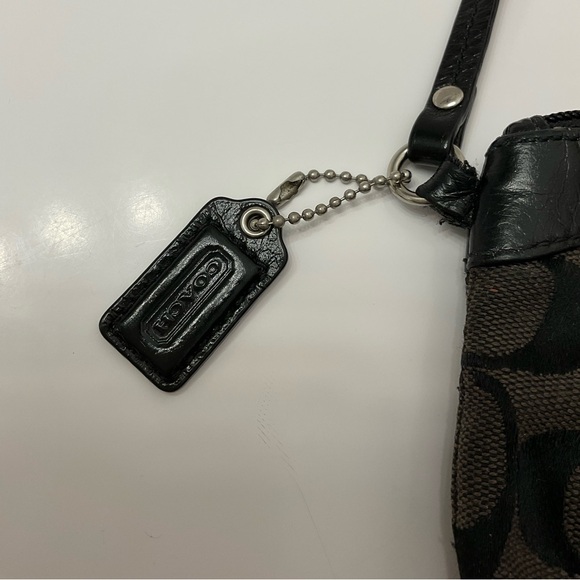 Coach Black Signature Wristlet - Picture 8 of 8